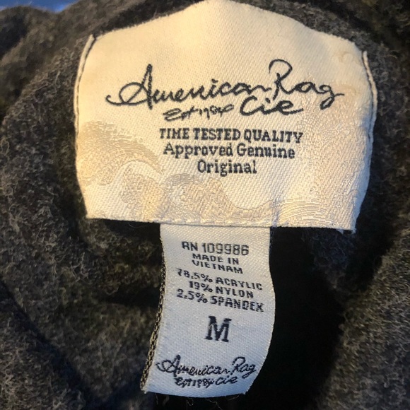 American Rag Peacoat Heather Grey Detachable Hood - Picture 6 of 8